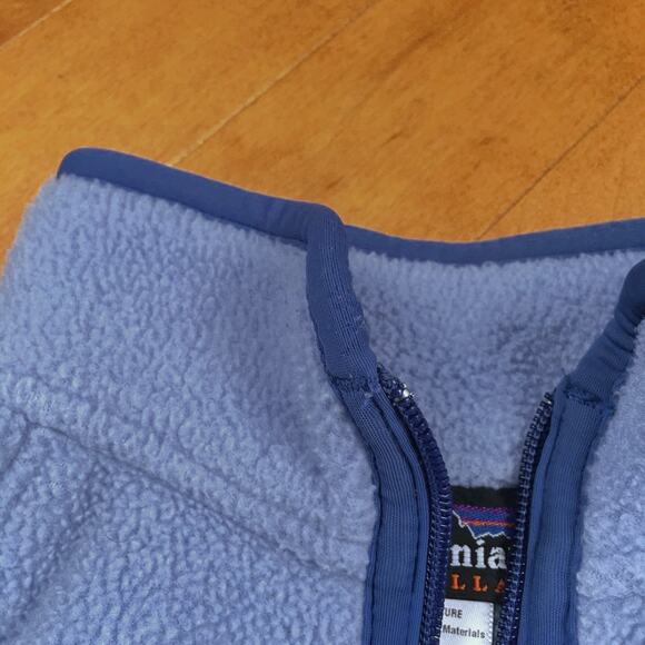 Patagonia Classic Womens Synchilla Marsupial 1/4 Zip Pullover Fleece Small Blue - Picture 14 of 16